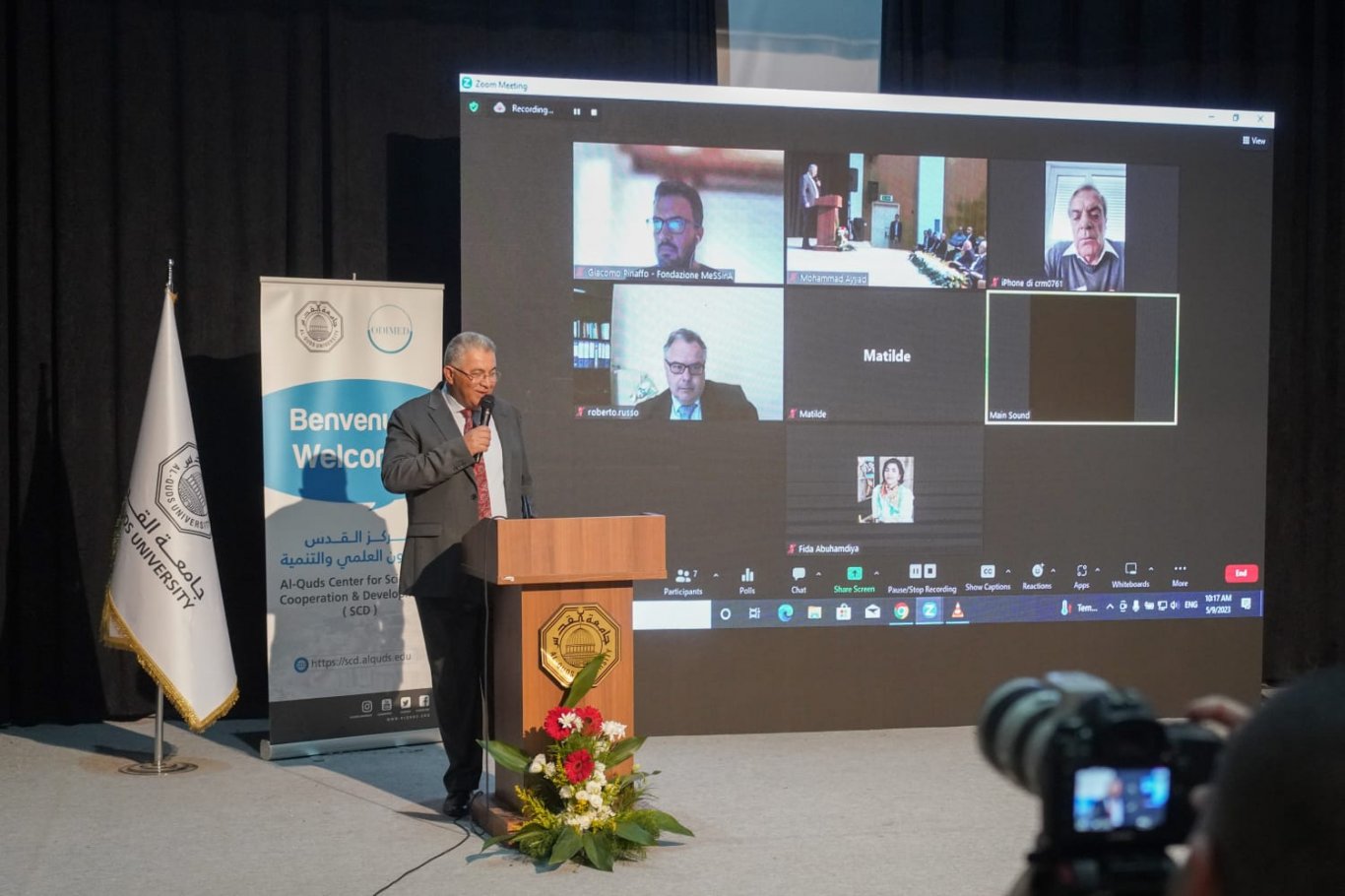 جامعة القدس والقنصل الإيطالي العام يطلقان مركز القدس للتعاون العلمي والتنمية