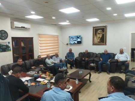وفد من بلدة الزبابدة يزور مدير شرطة محافظة جنين