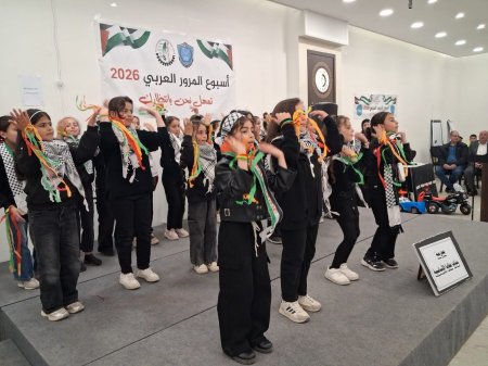 بمناسبة أسبوع المرور العربي الشرطة والتربية والتعليم ومديرية النقل والمواصلات ينظمون فعاليات ومعرضاً للرسومات في طوباس
