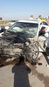 ثلاث إصابات إحداها خطيرة في حادث سير غرب جنين