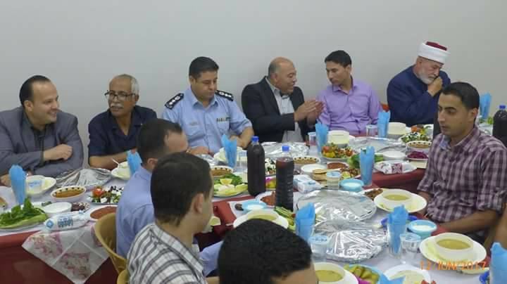 قيادة الشرطة تقيم مادبة افطار لطاقم المحطة الطبية الاردنية في جنين