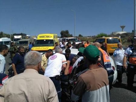 9 إصابات في حادث سير غرب سلفيت