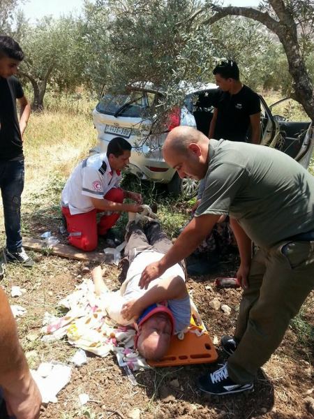 4 إصابات في حادث سير جنوب جنين