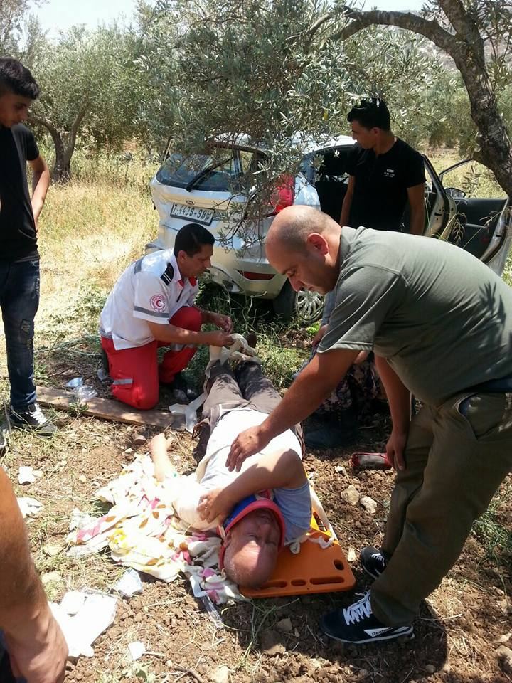 4 إصابات في حادث سير جنوب جنين
