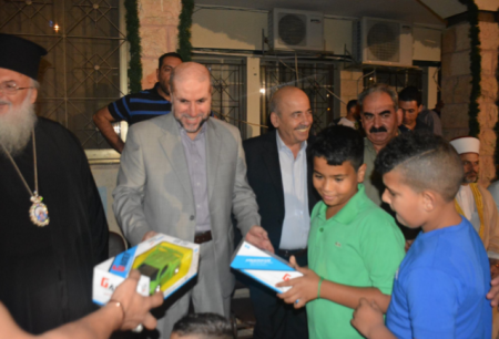 الهباش يشارك ايتام قرية الاطفال SOS افطارا رمضانيا في بيت لحم