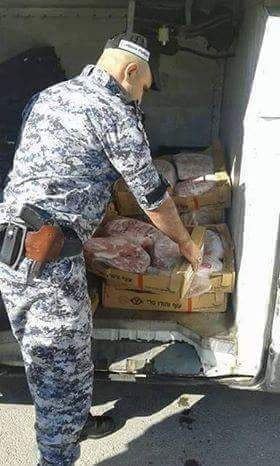 صورة/ ضبط 334كغم لحوم حبش قادمة من إسرائيل في جنين