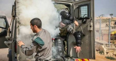 اشتعال النيران في جيب اسرائيلي قرب خانيونس