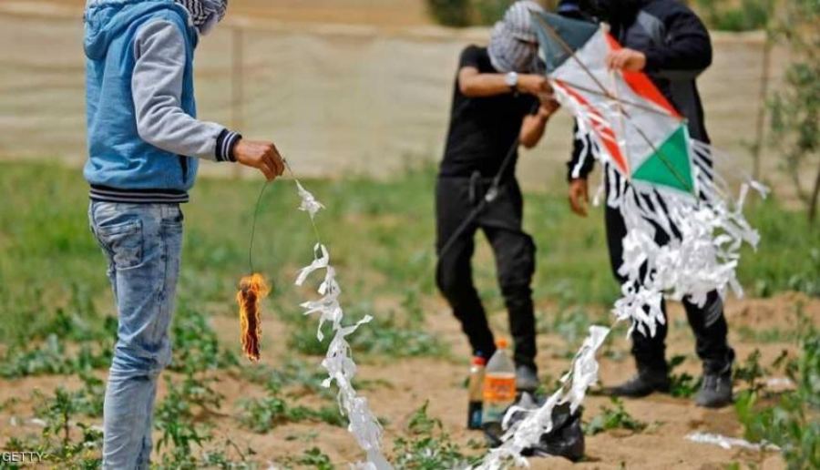 5 ألاف طائرة ورقية حارقة تستعد للإنطلاق من غزة غدا