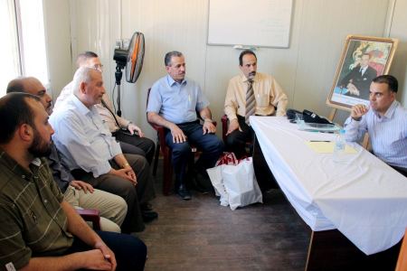 الوفاء تزور المستشفى الميداني المغربي بغزة