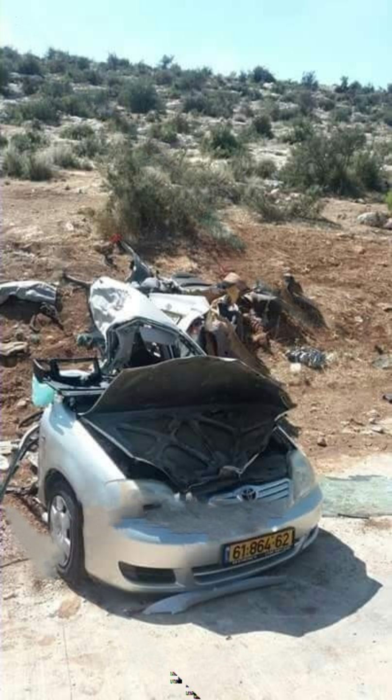 وفيات في حادث سير على طريق الجامعه العربيه الامريكيه -جنين 