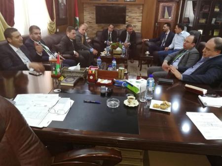 المحافظ رمضان يستقبل وفدا رفيعا من شركة جوال