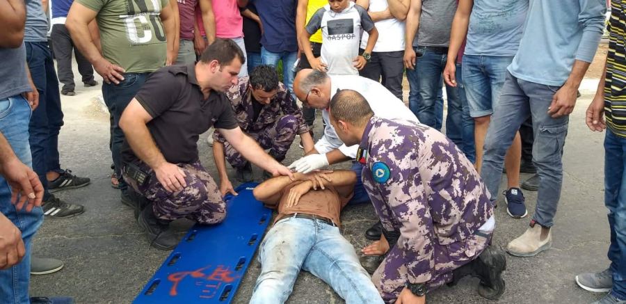 اصابة مواطن بحادث دهس في جنين