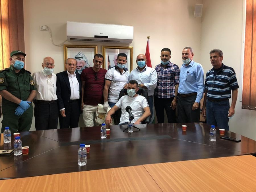 محافظة جنين وهيئة شؤون الأسرى تكرمان أربعة أسرى محررين