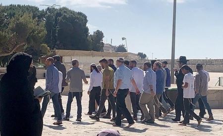 عشرات المستوطنين يقتحمون الاقصى