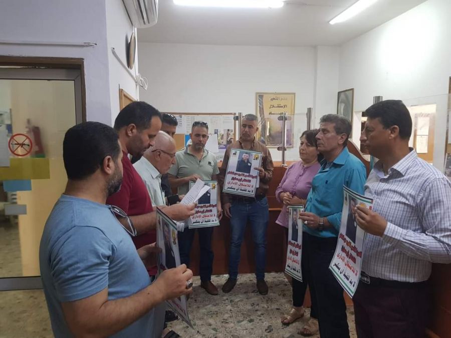 جنين: تسليم مذكرة احتجاج للصليب الأحمر بشأن الأسرى المضربين عن الطعام