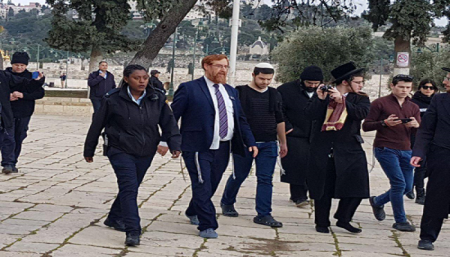 المتطرف "غليك" يقود اقتحام المستوطنين للمسجد الأقصى