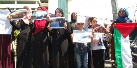 وقفة شبابية في نابلس ابتهاجا بانتصار القدس