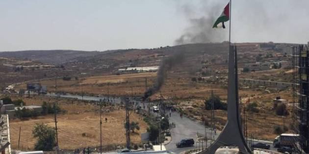 عدد من الاصابات بالرصاص الحي في مواجهات على مدخل البيرة الشمالي