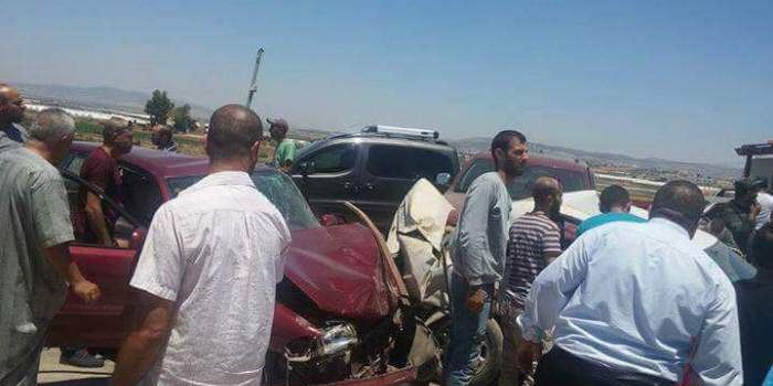 اصابة 5 مواطنين بحادث سير غرب جنين