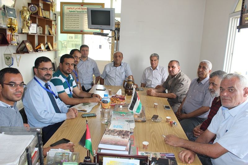 الجمعية الفلسطينية لقدامى الرياضيين تستقبل وفداً مهنئاً من جامعة الإسراء