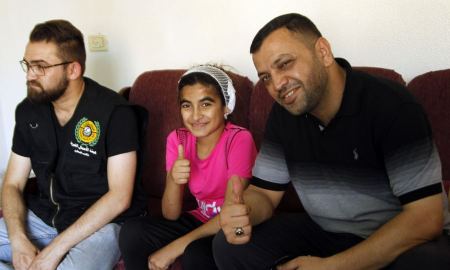 جنين: هكذا رسمت هيئة الأعمال الخيرية البسمة على شفتي الطفلة حلا كميل