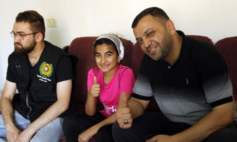 جنين: هكذا رسمت هيئة الأعمال الخيرية البسمة على شفتي الطفلة حلا كميل