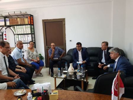  د. مجدلاني يزور المركز الدولي للبحوث والدراسات والمعهد الوطني للشغل والدراسات الاجتماعية بتونس