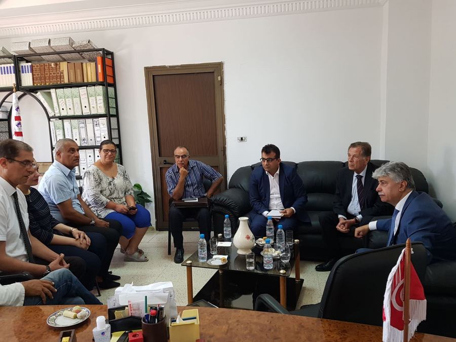  د. مجدلاني يزور المركز الدولي للبحوث والدراسات والمعهد الوطني للشغل والدراسات الاجتماعية بتونس