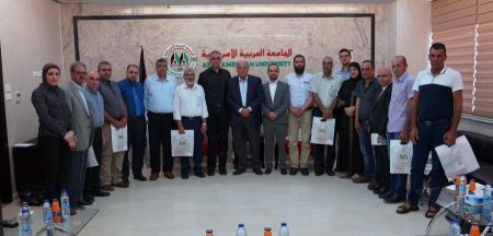  وفد من اللجنة القطرية لأولياء أمور الطلاب بالداخل يزور الجامعة العربية الأمريكية