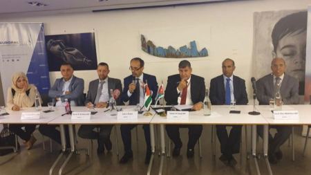 قيادات من الجالية الفلسطينية والجاليات العربية تلتقي الوفد البرلماني الأردني "لجنة فلسطين