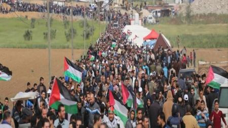غزة تستعد لمسيرات 'لا تفاوض لا صلح لا اعتراف '