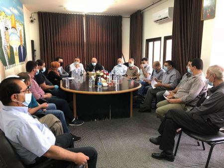 الرجوب يرأس اجتماعا في بلدية ميثلون لمناقشة عدد من قضايا التسوية العالقة