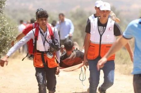 39 اصابة خلال مواجهات ليليه مع الاحتلال على جبل صبيح