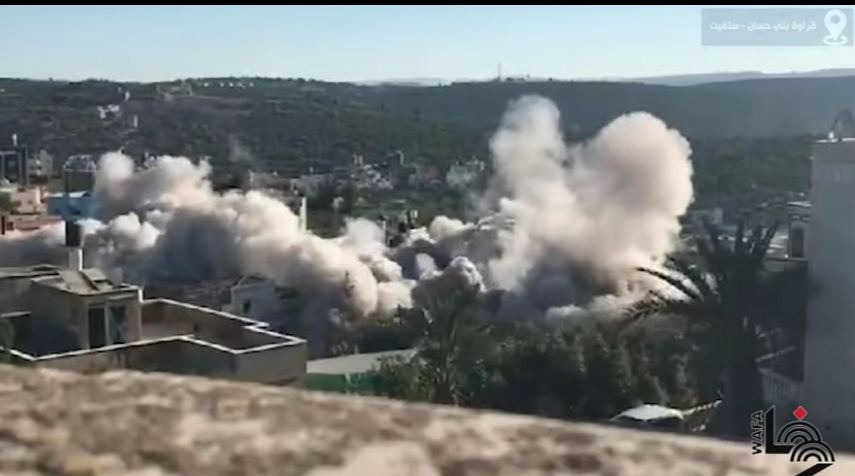 الاحتلال يفجر منزل الأسير يحيى مرعي في بلدة قراوة بني حسان غرب سلفيت