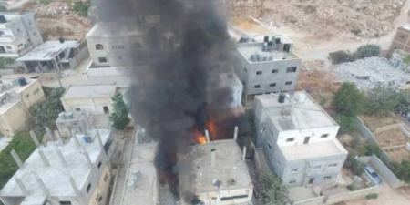 الاحتلال يفجر منزل الشهيد عادل عنكوش