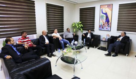 رئيس مجلس الإدارةالدكتور يوسف عصفور يزور الجامعة العربية الامريكية ويطلع على انجازاتهاومشاريعها