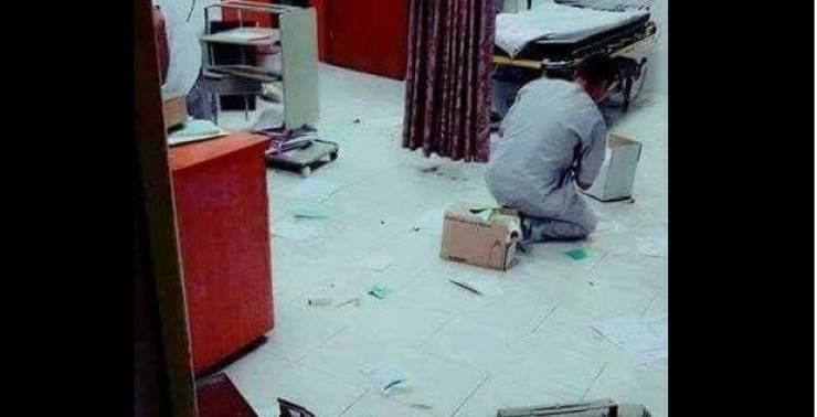 التعرف على هوية المعتدين على مستشفى الرازي