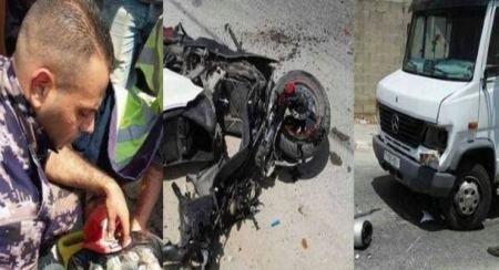 إصابة بحادث تصادم بين دراجة ومركبة في طولكرم