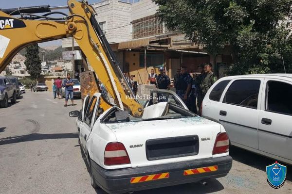 الشرطة تتلف ( 277 ) مركبة غير قانونية في جنين