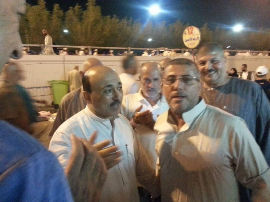 الوزير الحساينة يزور حجاج فلسطين في مشاعر منى لتفقد أحوالهم و الاطمئنان عليهم 