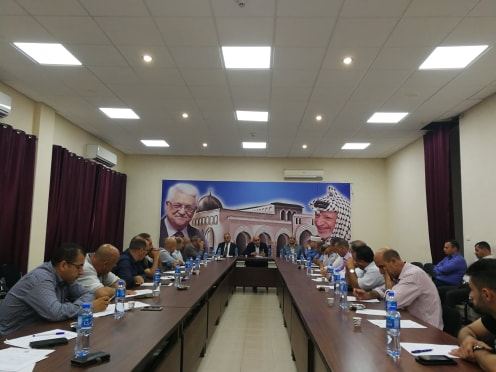 محافظ جنين يرأس اجتماع المجلس التنفيذي الدوري ويناقش ترتيبات تنظيم الاسواق استعدادا لعيد الأضحى و آليات العمل في مواجهة الحرائق و موضوع جمع النفايات