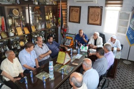 الوزير أبو النجا يزور نادي شباب رفح لتهنئة مجلس إدارته الجديد