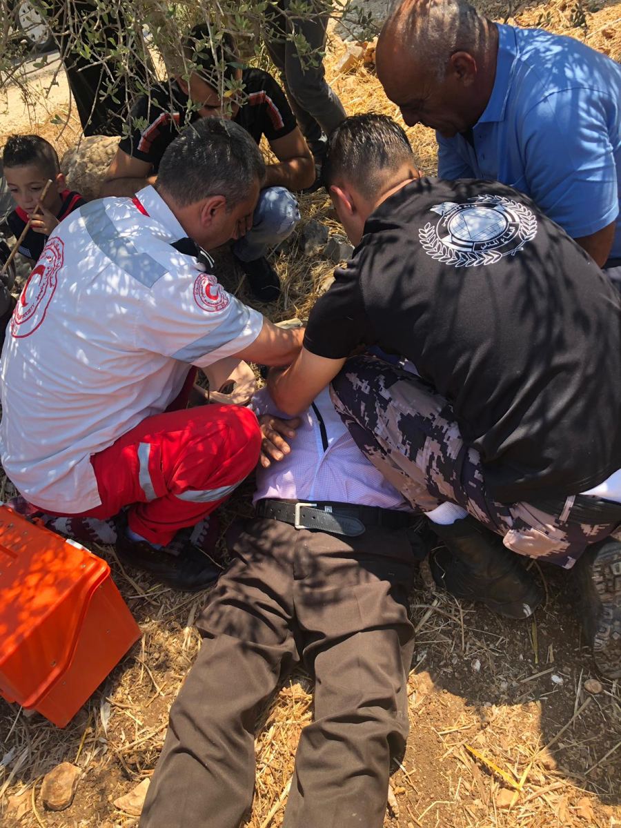 جنين : اربع اصابات وصفت بين الطفيفه والمتوسطه في حادث تصادم بين مركبتين