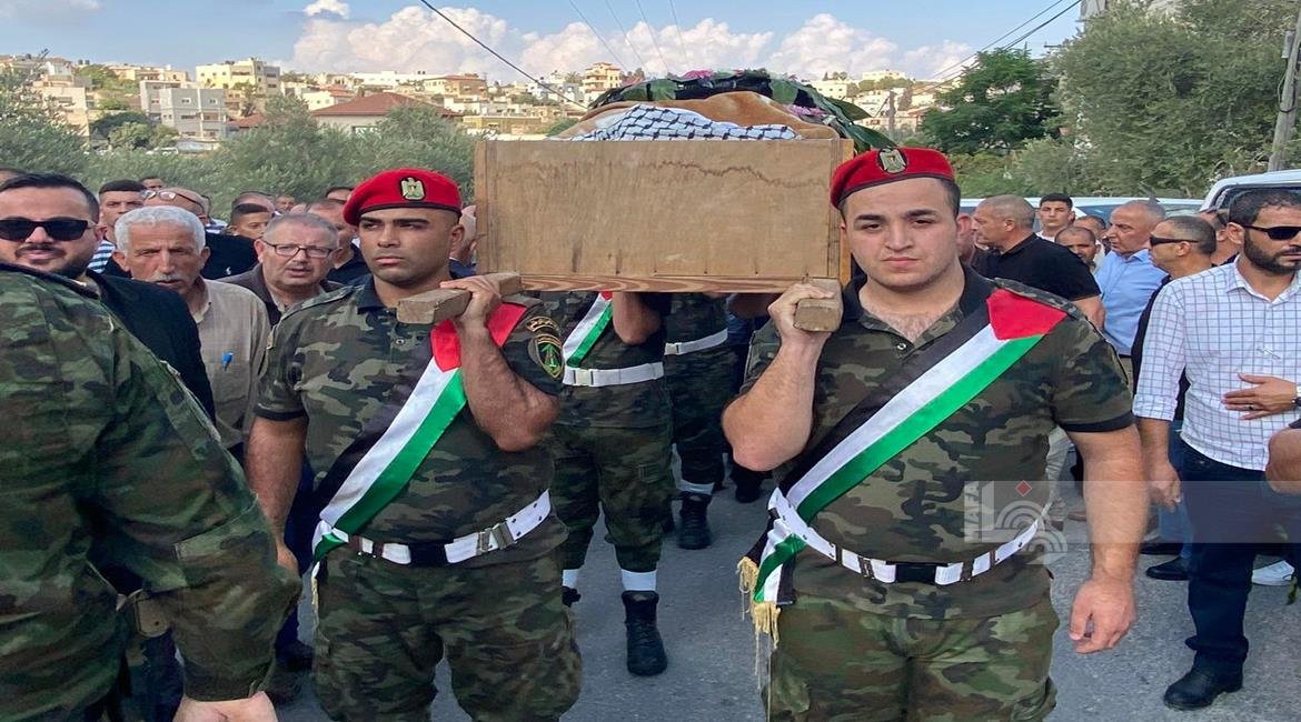 تشييع جثمان المناضل اللواء سعيد العطاري في عرابة جنوب جنين