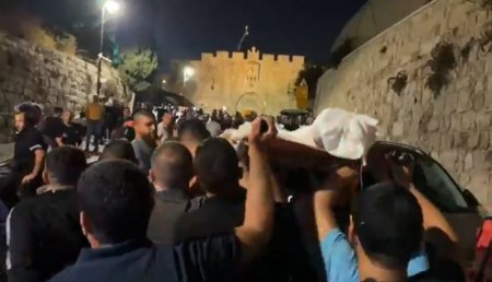 تشييع جثمان الشهيد حمزة أبو سنينة في القدس
