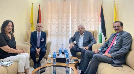 العالول يبحث مع الصليب الأحمر تطور وخطورة الأوضاع الإنسانية