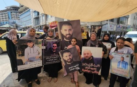 وقفة في جنين للمطالبة باسترداد جثامين الشهداء المحتجزة لدى الاحتلال