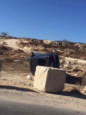 حادث سير شرق رام الله