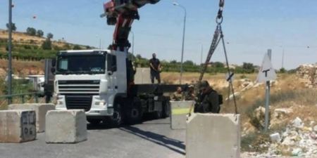 حالة الطرق في المحافظات من الارتباط العسكري الفلسطيني