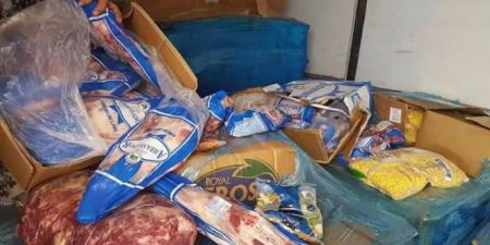 اتلاف 3,5 طن لحوم ومفرزات مجمده فاسدة في جنين